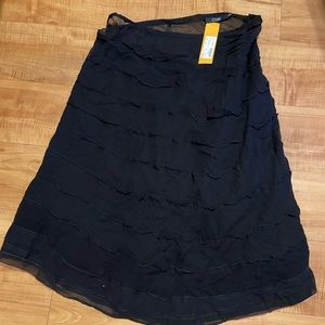 NWT Cori silk ruffle skirt size 8 / 42